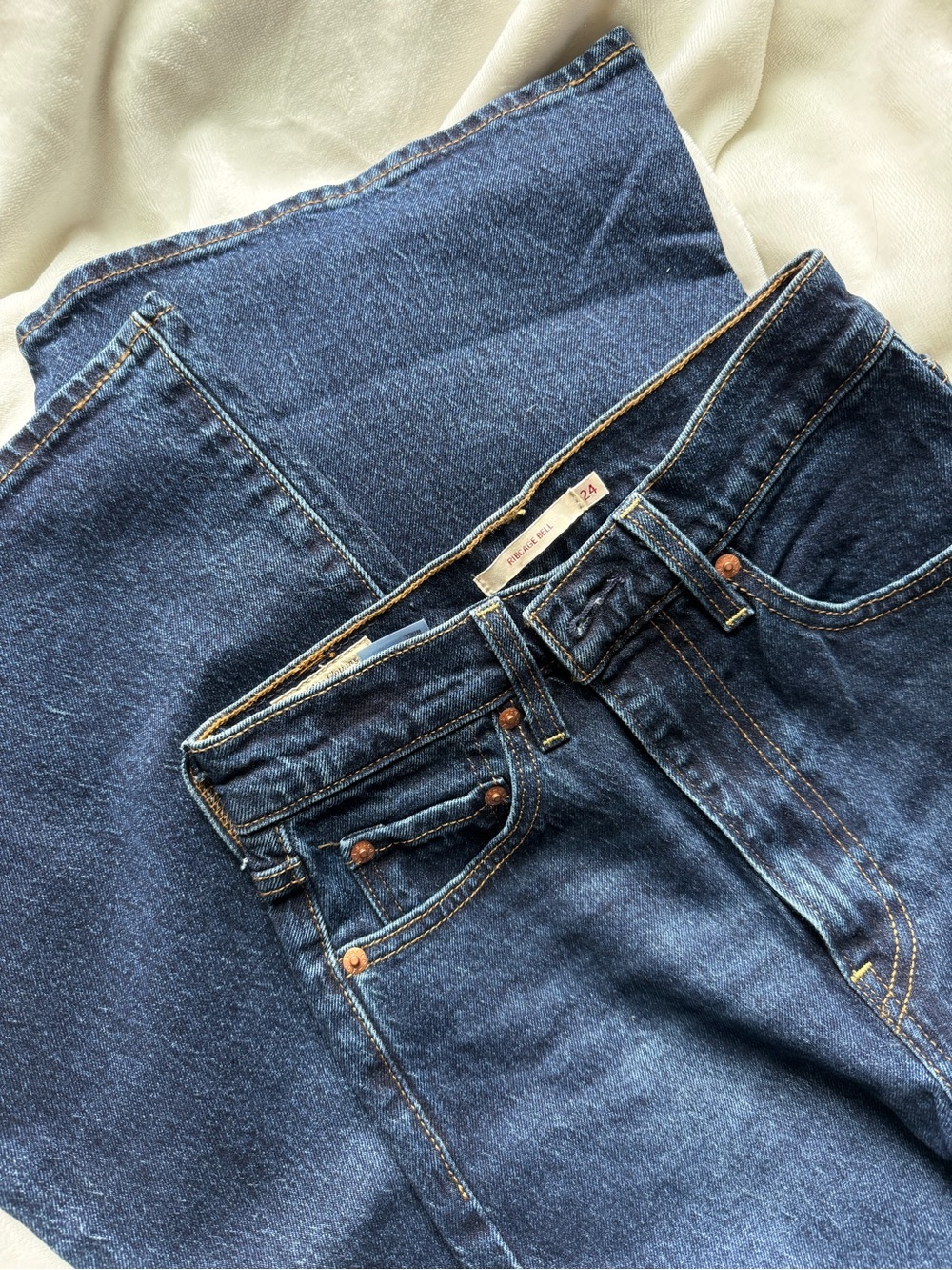 Levi's Dark Blue Flared Jeans